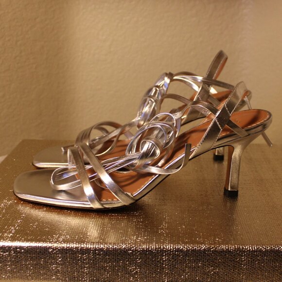 Maje - Leather Filipina Heeled Sandal - Size 41 - Picture 3 of 11